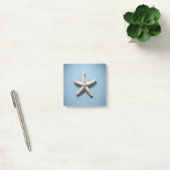 Exotischer Starfish mit blauem Hintergrund Post-it Klebezettel (Büro)