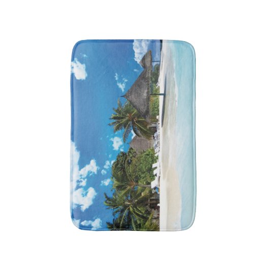 Exotischer Strand Badematte (Vorderseite Vertikal)