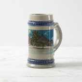 Exotischer Strand Bierglas (VorderseiteRechts)