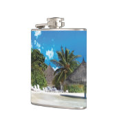 Exotischer Strand Flachmann (Links)