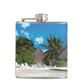 Exotischer Strand Flachmann (Vorderseite)