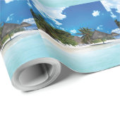 Exotischer Strand Geschenkpapier (Rolleneckpunkt)
