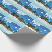Exotischer Strand Geschenkpapier (Ecke)