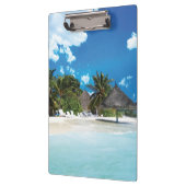 Exotischer Strand Klemmbrett (Links)