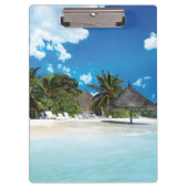 Exotischer Strand Klemmbrett (Vorderseite)