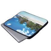 Exotischer Strand Laptopschutzhülle (Vorne Knopf)