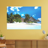 Exotischer Strand Leinwanddruck (Insitu (Wohnzimmer))