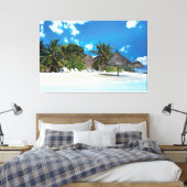 Exotischer Strand Leinwanddruck (Insitu (Schlafzimmer))
