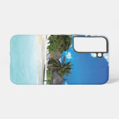 Exotischer Strand Samsung Galaxy Hülle (Rückseite (Horizontal))
