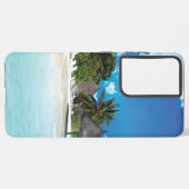Exotischer Strand Samsung Galaxy Hülle (Linke Seite)