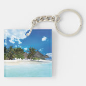 Exotischer Strand Schlüsselanhänger (Rückseite)