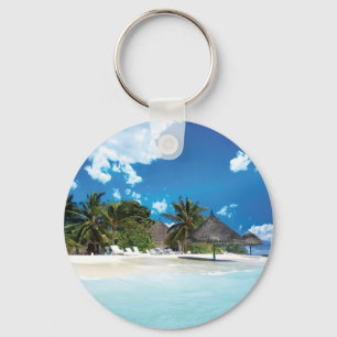 Exotischer Strand Schlüsselanhänger