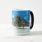 Exotischer Strand Verwandlungstasse (VorderseiteRechts)