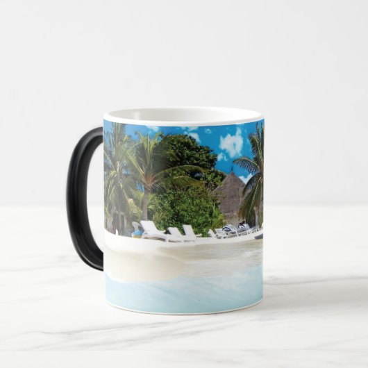 Exotischer Strand Verwandlungstasse (Vorderseite Links)