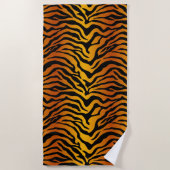 Exotischer Tiger gestreift Strandtuch (Vorderseite)