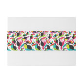 exotischer toucan Vogelhintergrund Brasiliens Einladungsbanderole (Rückseitenbeispiel)