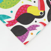 exotischer toucan Vogelhintergrund Brasiliens Fleecedecke (Ecke)