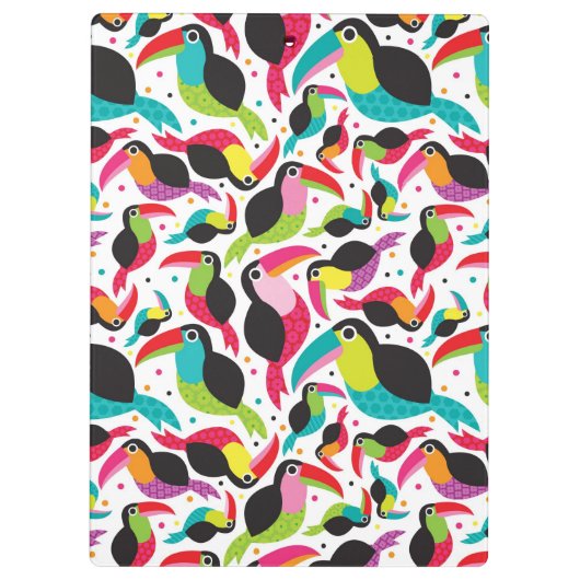exotischer toucan Vogelhintergrund Brasiliens Klemmbrett (Rückseite)