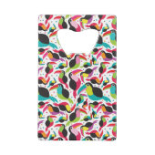 exotischer toucan Vogelhintergrund Brasiliens Kreditkarten Flaschenöffner (Rückseite)