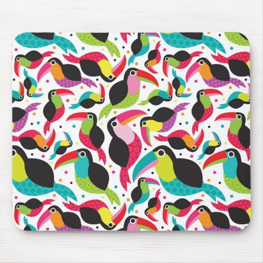 exotischer toucan Vogelhintergrund Brasiliens Mousepad (Vorne)