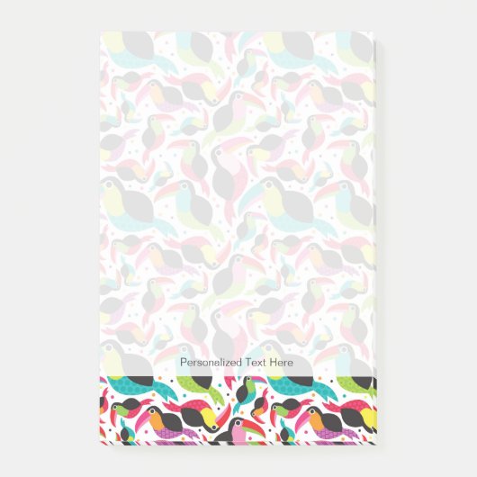 exotischer toucan Vogelhintergrund Brasiliens Post-it Klebezettel (Vorderseite)