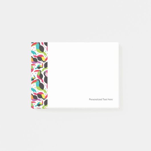 exotischer toucan Vogelhintergrund Brasiliens Post-it Klebezettel (Vorderseite)