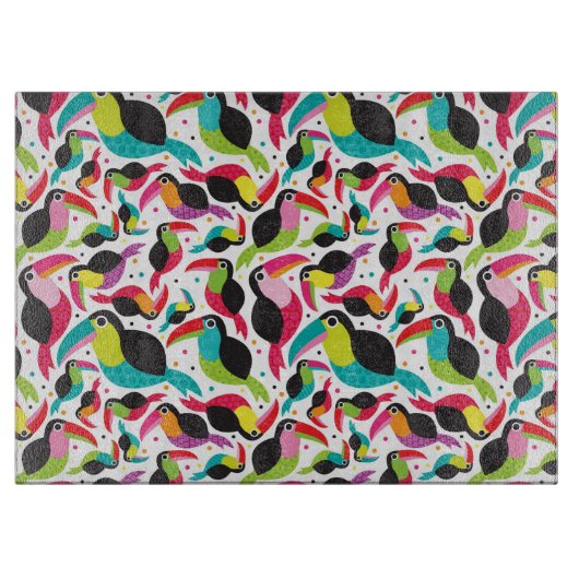 exotischer toucan Vogelhintergrund Brasiliens Schneidebrett (Vorderseite)