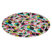 exotischer toucan Vogelhintergrund Brasiliens Schneidebrett (Ecke)