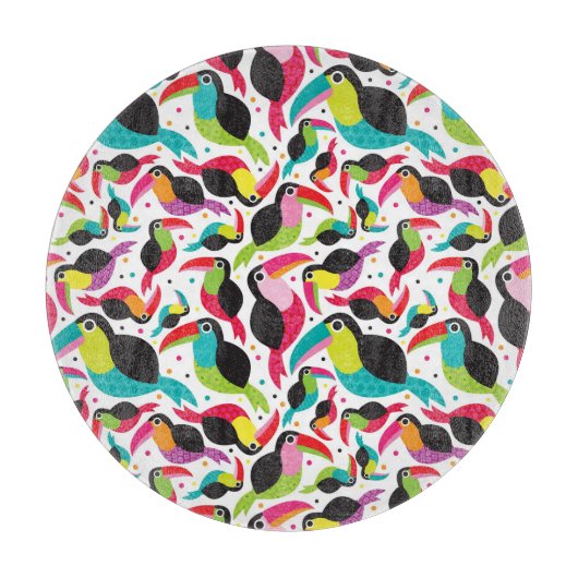 exotischer toucan Vogelhintergrund Brasiliens Schneidebrett (Vorderseite)