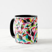 exotischer toucan Vogelhintergrund Brasiliens Tasse (Vorderseite Links)