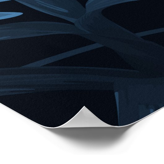 Exotischer tropischer Vrctor-Hintergrund mit hawai Poster (Ecke)