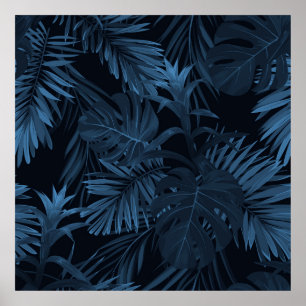 Exotischer tropischer Vrctor-Hintergrund mit hawai Poster