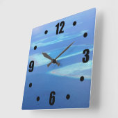 Exotischer Vintager Quadratische Wanduhr (Winkel)