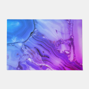 Exotischer violetter Marmor Fußmatte