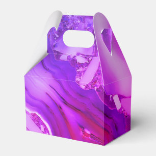 Exotischer violetter Marmor  Geschenkschachtel
