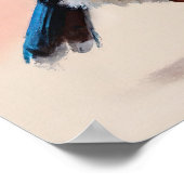 Exotischer Vogel: Kunstwerk für Naturfreunde. Poster (Ecke)