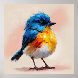 Exotischer Vogel: Kunstwerk für Naturfreunde.  Poster