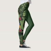 Exotischer Wald-Blumen-Monogramm-Ästhetik-Wrap Leggings (Rechts)