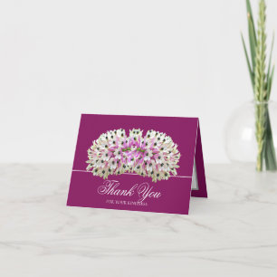 Exotischer weißer rosa Orchideenstrauß Elegantes D Dankeskarte
