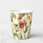 Exotisches abstraktes Dschungelbild. Pappbecher (Links)