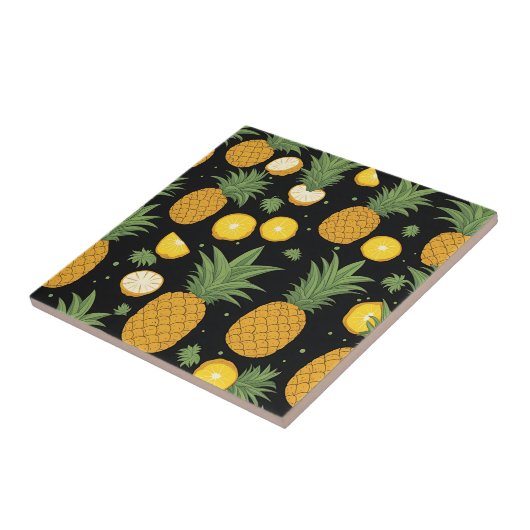 Exotisches Ananas-Muster Fliese (Seite)