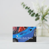 Exotisches Auto-Händler-Sport-Auto Visitenkarte (Stehend Vorderseite)