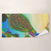 Exotisches blaues Pfau-Bad-Tuch Badehandtuch (Badehandtuch)