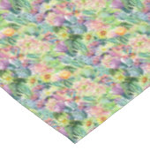 Exotisches blühendes Aquarell-Kaktus-Muster Tischdecke (Schrägansicht)