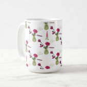 Exotisches Blumenarrangement im Glas Kaffeetasse (Vorderseite Links)