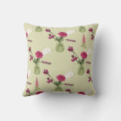 Exotisches Blumenarrangement im Glas Kissen (Rückseite)