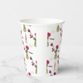 Exotisches Blumenarrangement im Glas Pappbecher (Rechts)