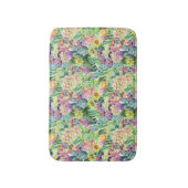 Exotisches Blütenmuster Badematte (Vorderseite Vertikal)