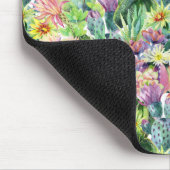 Exotisches Blütenmuster Mousepad (Ecke)