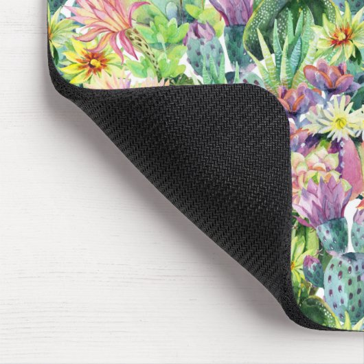 Exotisches Blütenmuster Mousepad (Ecke)